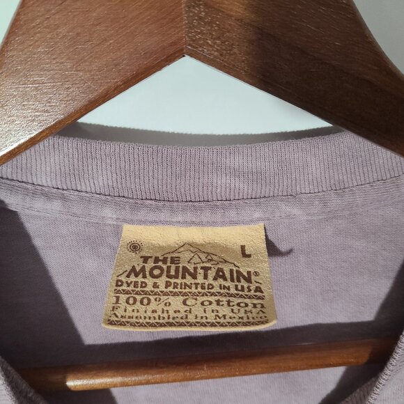 Vintage Y2K 2000 The Mountain Tie Dyed Huskies Large T-Shirt - Picture 4 of 5